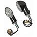 Frecce Indicatori Direzione Led Moto Scooter Quad Custom Naked Universali Carbon - Foto miniatura 1