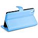 Custodia Compatibile Con Htc Desire 816 In Pastello Blu - Coperchio Protettiva Con Chiusura Magnetica, Funzione Stand E Tasca Per Le Carte - Foto miniatura 2