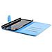 Custodia Compatibile Con Htc Desire 816 In Pastello Blu - Coperchio Protettiva Con Chiusura Magnetica, Funzione Stand E Tasca Per Le Carte - Foto miniatura 5