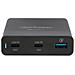 Alimentatore Quick Charge 3.0 3a 2xusb-c 1xusb-a 65w Nero - Foto miniatura 3