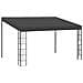 Gazebo A Parete 3x4 M Antracite In Tessuto - Foto miniatura 1