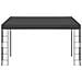 Gazebo A Parete 3x4 M Antracite In Tessuto - Foto miniatura 2