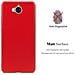 Custodia Compatibile Con Huawei Y6 2017 In Rosso Metallo - Hard Case Coperchio Protettivo In Look Metallico Contro I Graffi E Gli Urti - Foto miniatura 3