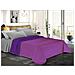 Trapuntino Copriletto Bicolor Double Face - Una Piazza E Mezza 220x280 Cm Lilla / melanzana - Foto miniatura 1