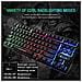K16 Wired 87keys Gaming Keyboard Meccanica Sentirsi Dellarcobaleno Retroilluminato A Led Impermeabile Ergonomico 16keys Anti Ghosting Pc Gaming Keyboard Per Pc Ufficio Giochi (k16-nero)  - Foto miniatura 4