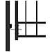 Cancello Per Recinzione Ad Arco In Acciaio 100x200 Cm Nero - Foto miniatura 3