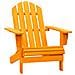 Sedia Giardino Adirondack in Legno Massello di Abete Arancione - Foto miniatura 1