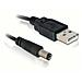 Cavo Alimentazione Usb Connettore Dc 5.5 X 2.1 Mm Mt 1 - Foto miniatura 2