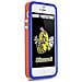 Custodia per Apple iPhone 4, arancione / blu - Foto miniatura 1