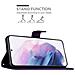 Custodia Compatibile Con Samsung Galaxy S21 In Lilla Scuro Fiore - Coperchio Protettivo In Design Floreale Con Chiusura Magnetica, Funzione Stand E Slot Per Carte - Foto miniatura 4