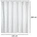 Tenda Doccia Uni, 120 X 200 Cm, Bianco, - Foto miniatura 4