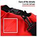 Borsa Zaino Impermeabile 20l, Dry Bag Mare 20 Litri, Sacca Impermeabile Con Tracolla Regolabile, Zaino Waterproof Per Barca Pesca Rafting Spiaggia Sport Acquatici (rossa)  - Foto miniatura 2