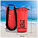 Borsa Zaino Impermeabile 20l, Dry Bag Mare 20 Litri, Sacca Impermeabile Con Tracolla Regolabile, Zaino Waterproof Per Barca Pesca Rafting Spiaggia Sport Acquatici (rossa)  - Foto miniatura 6