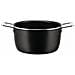 Pots&pans Casseruola A Due Manici Nero 20 Cm In Acciaio Inox - Foto miniatura 1