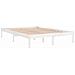 Giroletto Bianco in Legno Massello 150x200 cm 5FT King Size - Foto miniatura 7