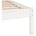 Giroletto Bianco in Legno Massello 150x200 cm 5FT King Size - Foto miniatura 8