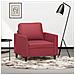Poltrona Rosso Vino 60 Cm In Similpelle - Foto miniatura 1