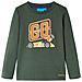 Maglietta Da Bambino A Maniche Lunghe Auto Da Corsa Verde Scuro 104 - Foto miniatura 1