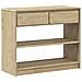 Tavolo Consolle Sauda Rovere 89,5x36,5x73cm Legno Massello Pino - Foto miniatura 2