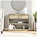 Tavolo Consolle Sauda Rovere 89,5x36,5x73cm Legno Massello Pino - Foto miniatura 3