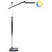 Lampada Da Terra A Led Aquarius Con Dimmer Metallo Argento - Foto miniatura 8