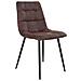 Set 2 Sedie Middelfart - Marrone - Microfibra - 55x44x86 Cm - Foto miniatura 1