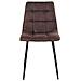 Set 2 Sedie Middelfart - Marrone - Microfibra - 55x44x86 Cm - Foto miniatura 2