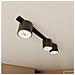 Lampada A Sospensione Motif - Nero, Oro - Acciaio Verniciato A Polvere - 82x100x11 Cm - Foto miniatura 3