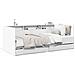 Divano Letto con Cassetti senza Materasso Bianco 90x200 cm - Foto miniatura 8