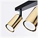 Lampada Da Soffitto Winx 3 Nero /coop Sl. 1384 - Moderno Lampade Da Soffitto Oro Nero 18.5x45x6 Cm - Foto miniatura 6