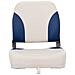 Set Sedile Per Barca Pieghevole 2pz Con Cuscino Blu-bianco - Foto miniatura 3