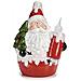 Pacchetto Di 2 Figurine Babbo Natale Con Candela. - Foto miniatura 1