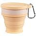 Bicchiere D'acqua Pieghevole 220ml Bicchiere Con Cannuccia Portatile Yellow - Foto miniatura 1