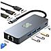 Hub Usb C 8-in-1, Dual 4k60hz, Adattatore Gigabit Ethernet - Foto miniatura 2