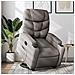 Poltrona Alzapersona Reclinabile Tortora in Tessuto - Foto miniatura 2