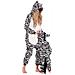 Pigiama Da Donna Tuta Intera Kigurumi Costume Zebra Bianco Nero 175-185 Xl - Foto miniatura 4