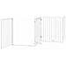 Cancello Cani Porta Pieghevole Bianco 4 Pannelli 320 cm Pioppo - Foto miniatura 4