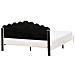 Letto Velluto Sauvian 180 X 200 Cm Bianco Sporco - Foto miniatura 5