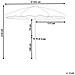 Ombrellone Da Esterno 232 Cm Sestriere Beige - Foto miniatura 8