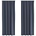 Tende con tende 2 pcs Antracite 245 x 140 cm Poliestere - Foto miniatura 1