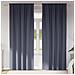 Tende con tende 2 pcs Antracite 245 x 140 cm Poliestere - Foto miniatura 2