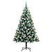 Albero di Natale artificiale a cerniera con neve fioccata - Foto miniatura 3