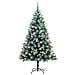 Albero di Natale artificiale a cerniera con neve fioccata - Foto miniatura 4