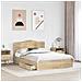 Letto con Contenitore con testiera Rovere Sonoma 160 x 200 cm - Foto miniatura 3