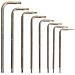 Set 8pz chiavi Torx di sicurezza (con foro), acciaio S2, dimensioni T5/TT6-TT20 - Foto miniatura 2