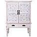 Mobile In Legno Intagliato Bianco 80x36x110h - Foto miniatura 2