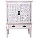 Mobile In Legno Intagliato Bianco 80x36x110h - Foto miniatura 3