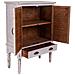 Mobile In Legno Intagliato Bianco 80x36x110h - Foto miniatura 4