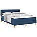 Letto a molle con materasso Blu 140 x 190 cm Tessuto - Foto miniatura 1