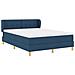 Letto a molle con materasso Blu 140 x 190 cm Tessuto - Foto miniatura 6